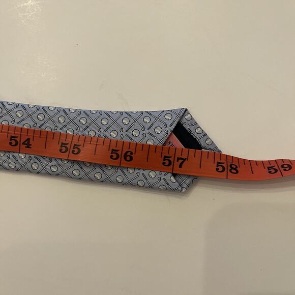 NEW Vineyard Vines Silk Tie Mens 58x3.5 Blue Golf Novelty Print Handmade Necktie - Picture 9 of 9